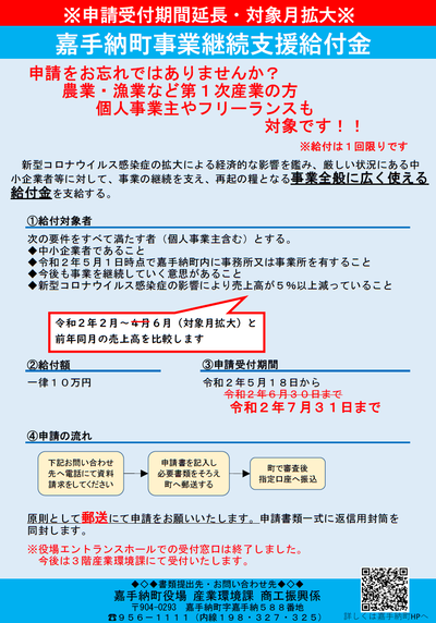 新型 コロナ 個人 事業 主 給付 金