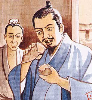 甘藷をたべる野國總管