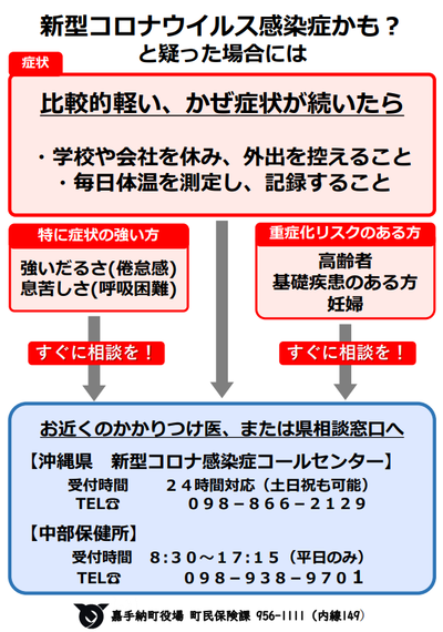 新型コロナウイルス感染症かも？.PNG